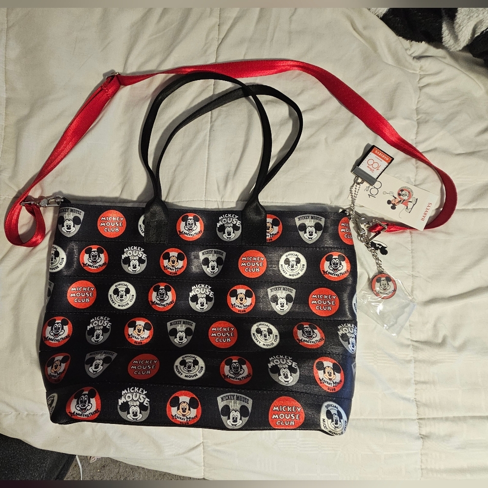 Mickey Mouse Black and Red Tote Bag